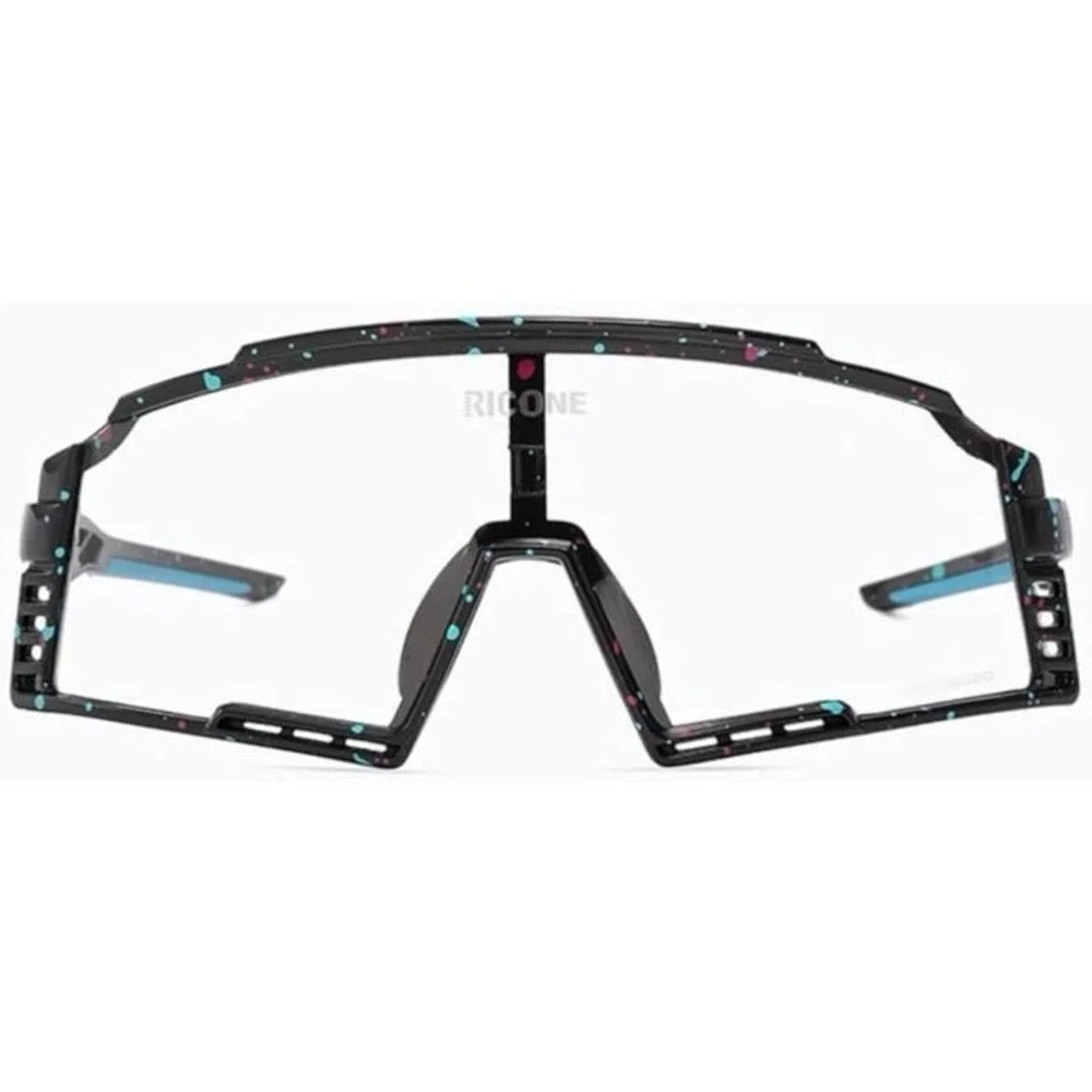 NEW Ricone Adult‎ Photochromic Cycling Motorcycle Glasses Goggles, Black/Blue